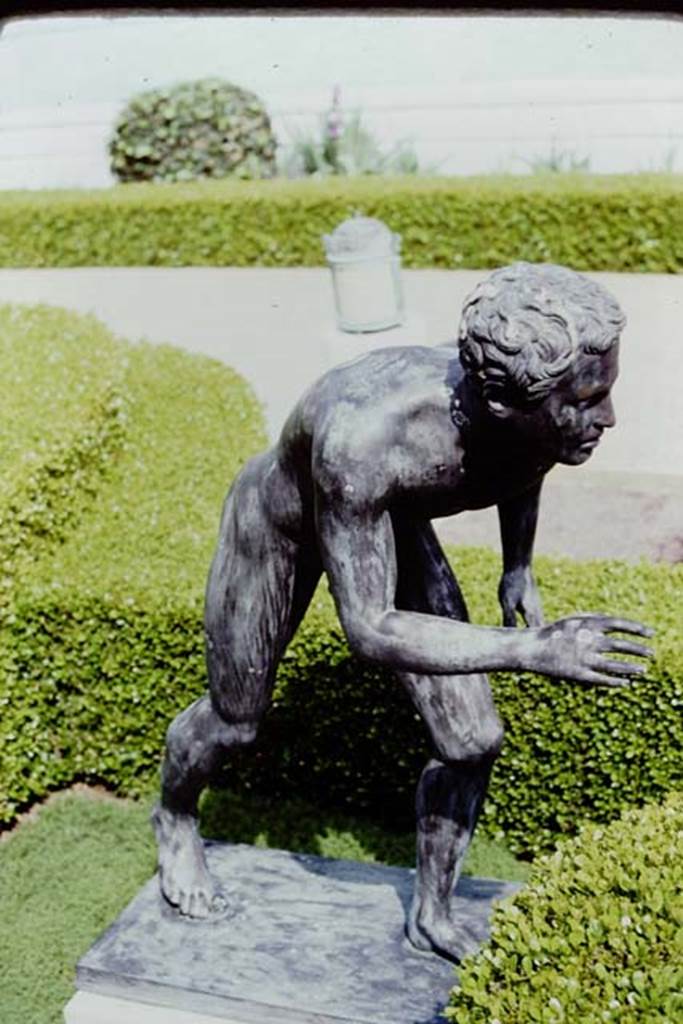 Getty Villa, Malibu, Spring 1982. Detail of a wrestler from one of the reproduction statues. Photo by Stanley A. Jashemski.
Source: The Wilhelmina and Stanley A. Jashemski archive in the University of Maryland Library, Special Collections (See collection page) and made available under the Creative Commons Attribution-Non Commercial License v.4. See Licence and use details.
J80f0419